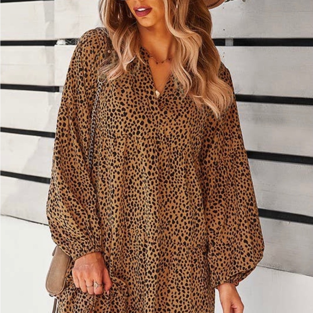 Leopard print dress
